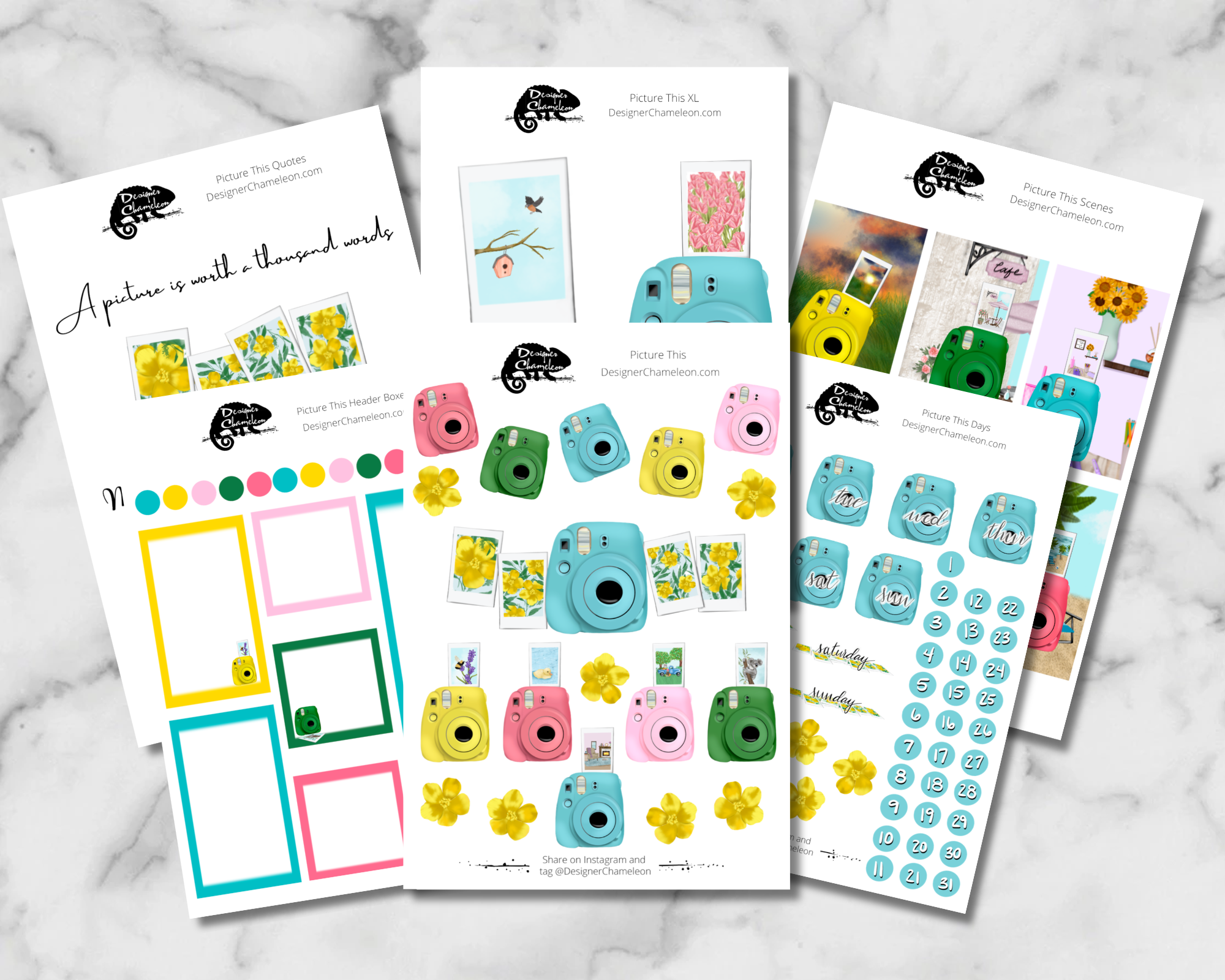 Picture This Sticker Collection – Designer Chameleon