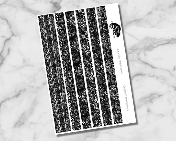 Black Lace Stickers