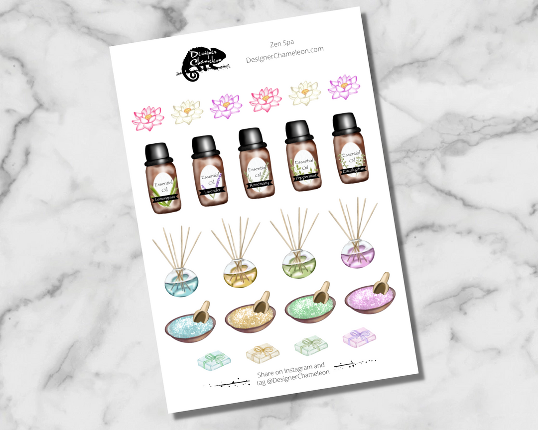 Zen Spa Theme Sticker Kit