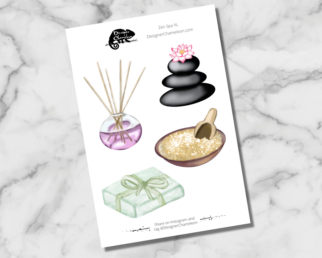 Zen Spa Theme Sticker Kit