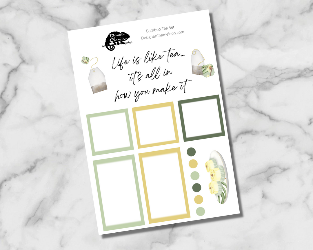 Bamboo Tea Stickers