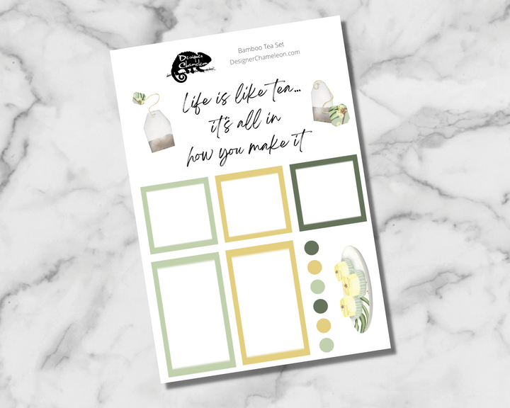 Bamboo Tea Stickers