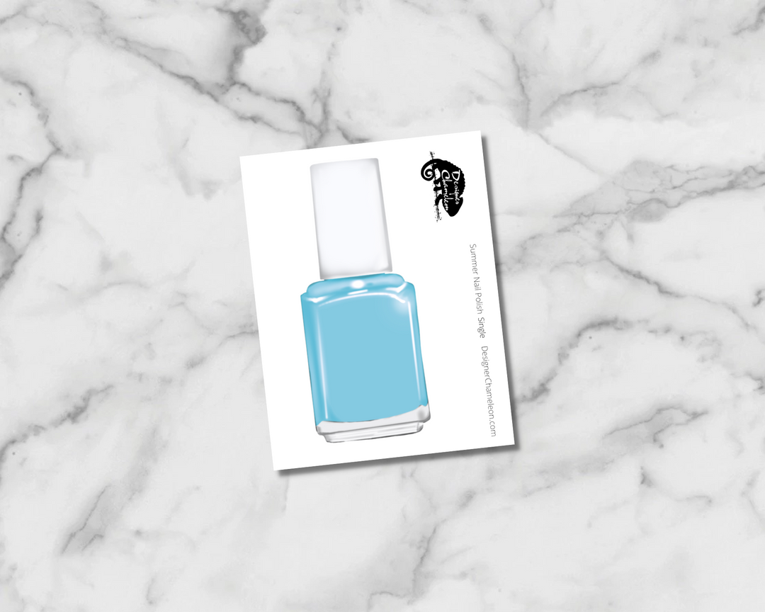 Summer Nail Polish Single Sticker