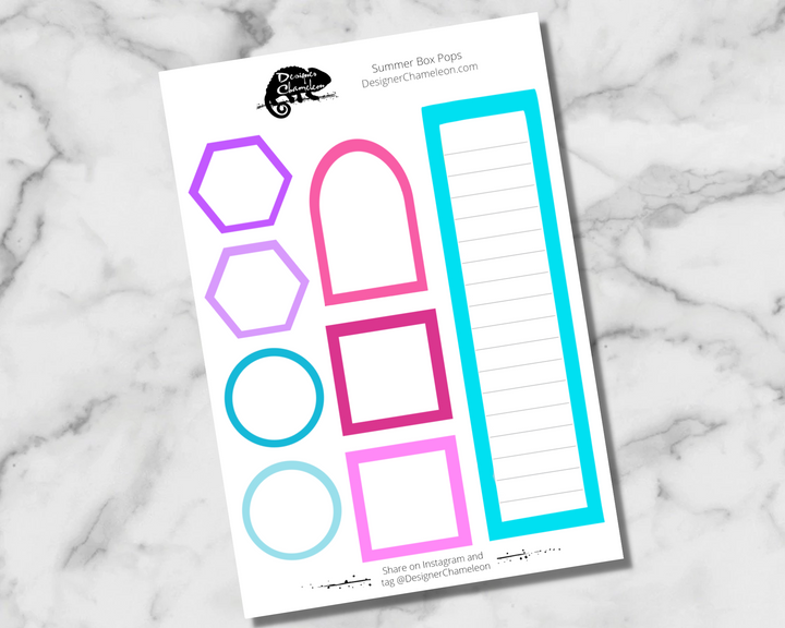 Summer Pop Stickers