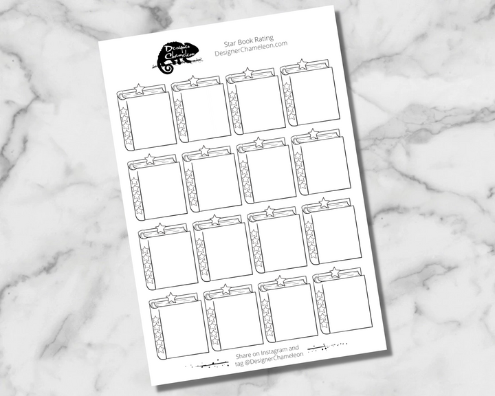 Star and Heart Book Rating & Tracking Stickers