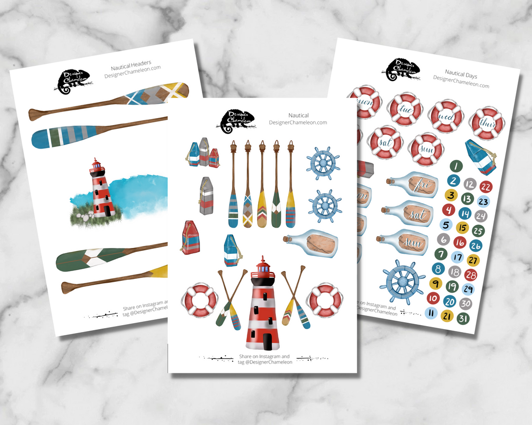 Nautical Theme Sticker Kit
