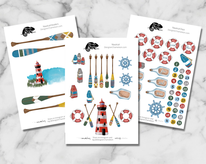 Nautical Theme Sticker Kit