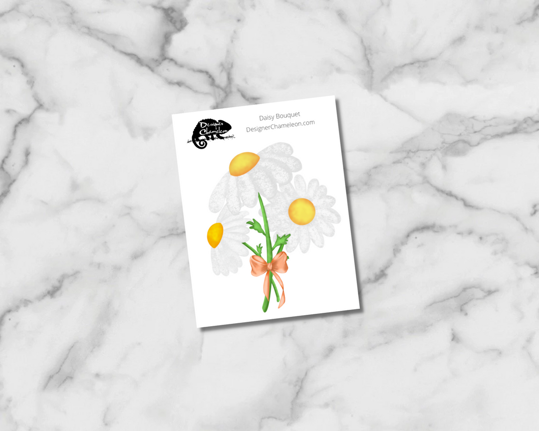 Daisy Bouquet Single Sticker
