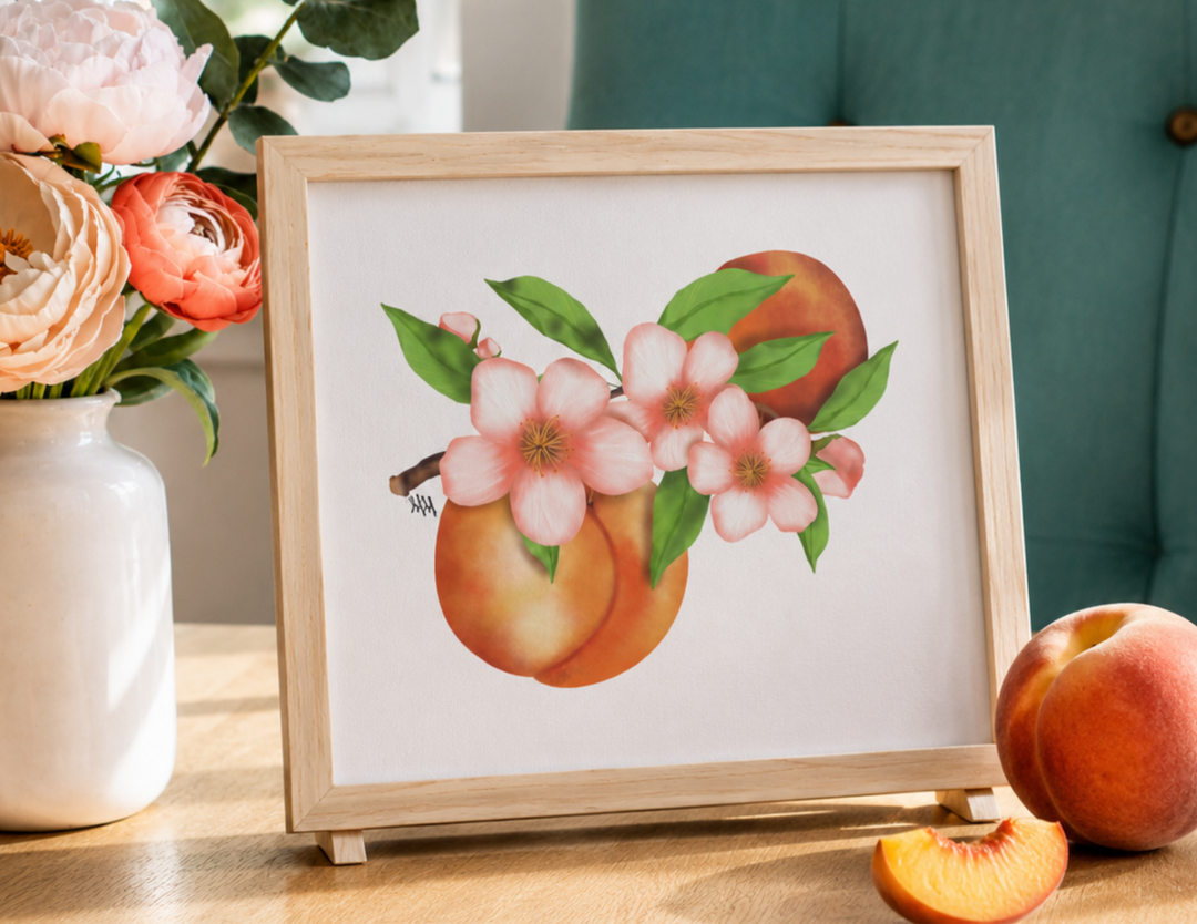 Just Peachy Art Print
