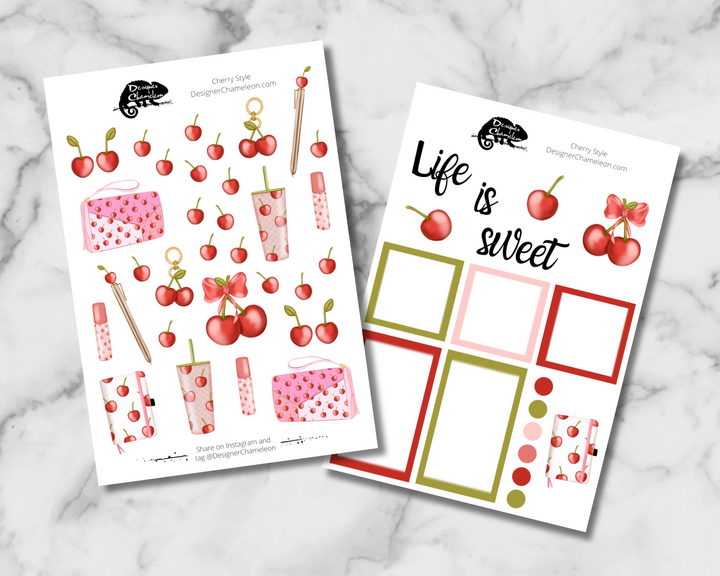 Cherry Style Sticker Set