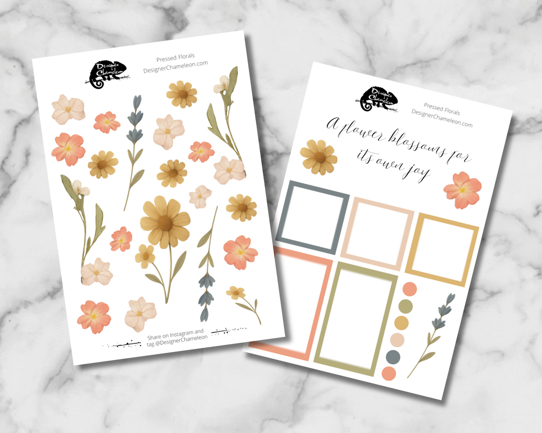 Pressed Florals Sticker Set