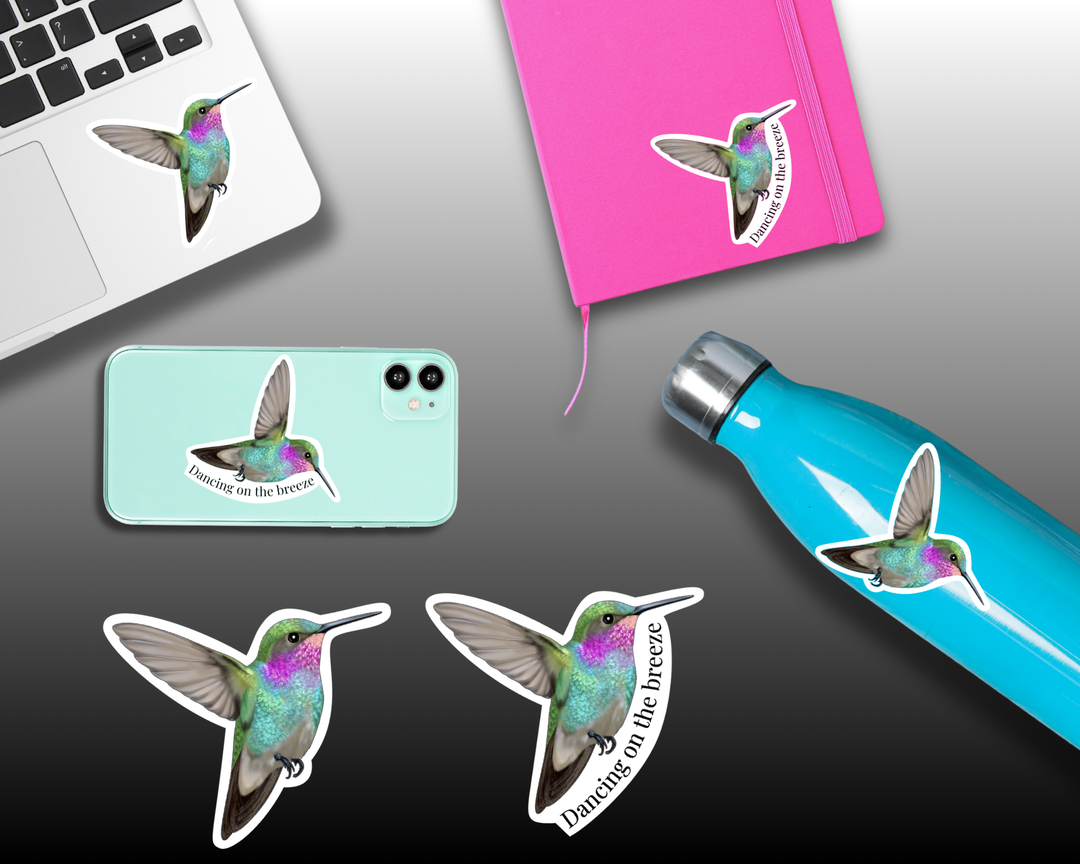 Hummingbird Waterproof Vinyl 3" Sticker