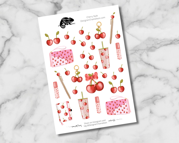Cherry Style Sticker Set