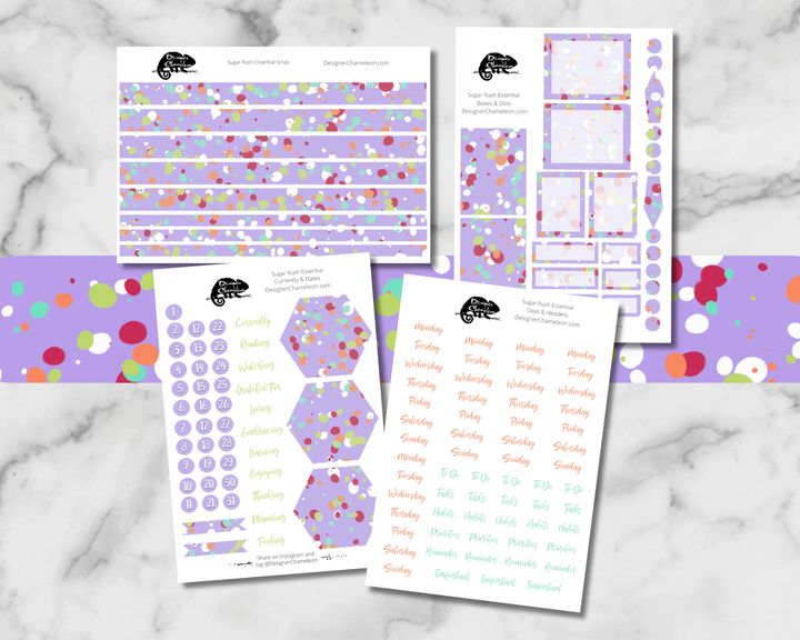 Sugar Rush Essentials Stickers