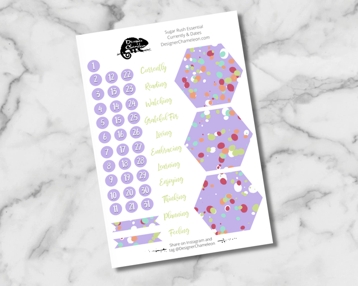 Sugar Rush Essentials Stickers