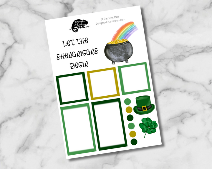 St Patrick's Day Sticker Set