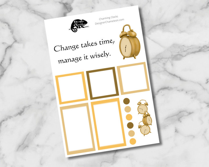 Charming Clocks Sticker Set