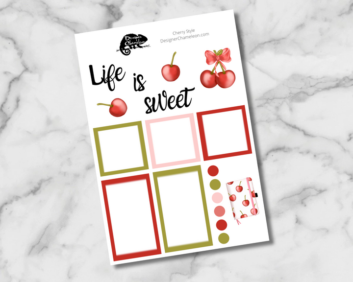 Cherry Style Sticker Set