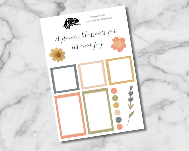 Pressed Florals Sticker Set