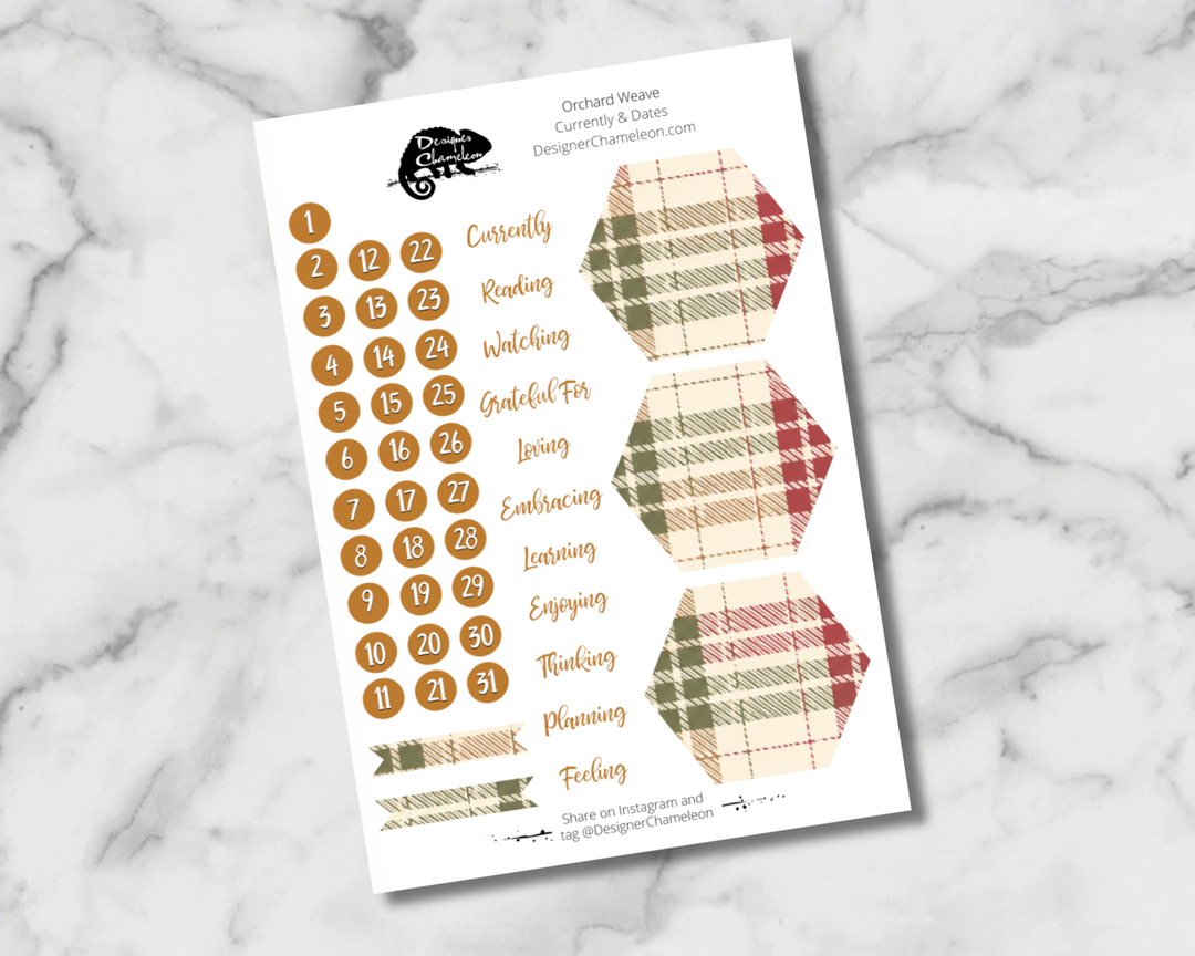 Orchard Weave Essentials Stickers