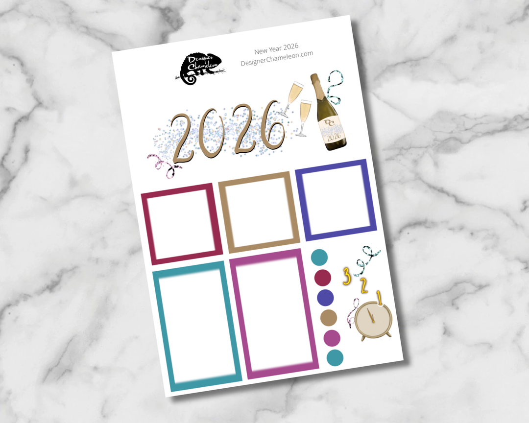 2026 New Year Sticker Set