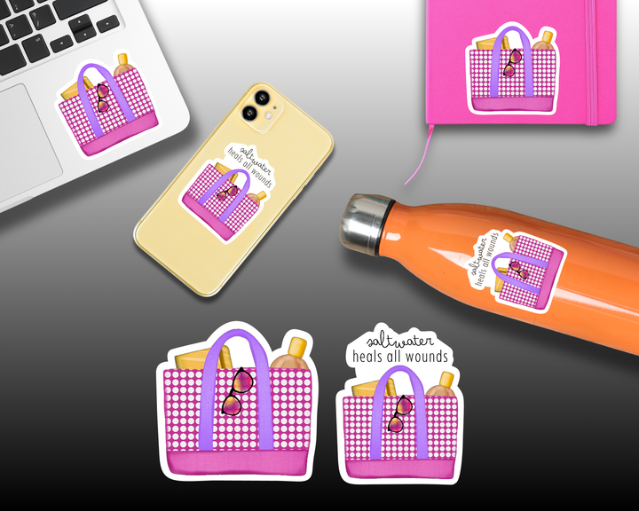 Beach Bag Waterproof Vinyl 3" Sticker