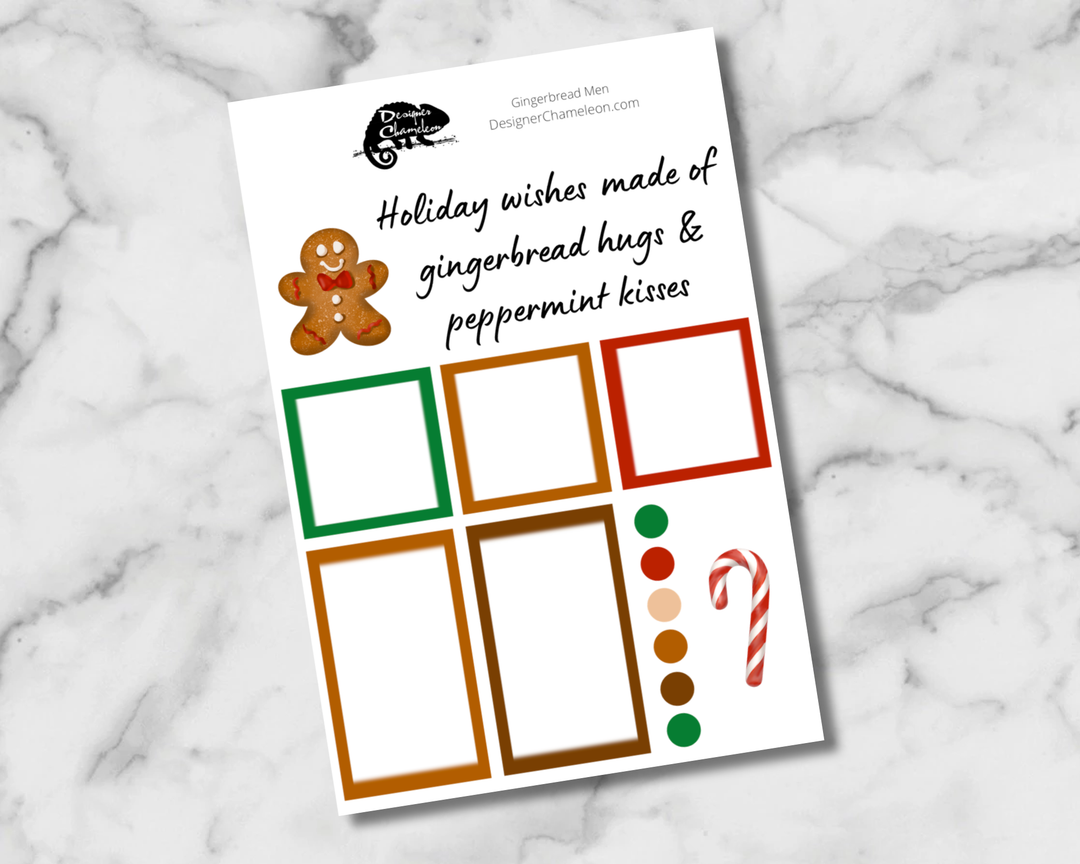 Gingerbread Men Sticker Set