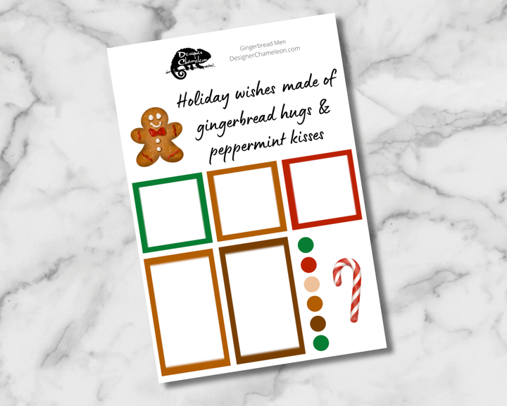Gingerbread Men Sticker Set