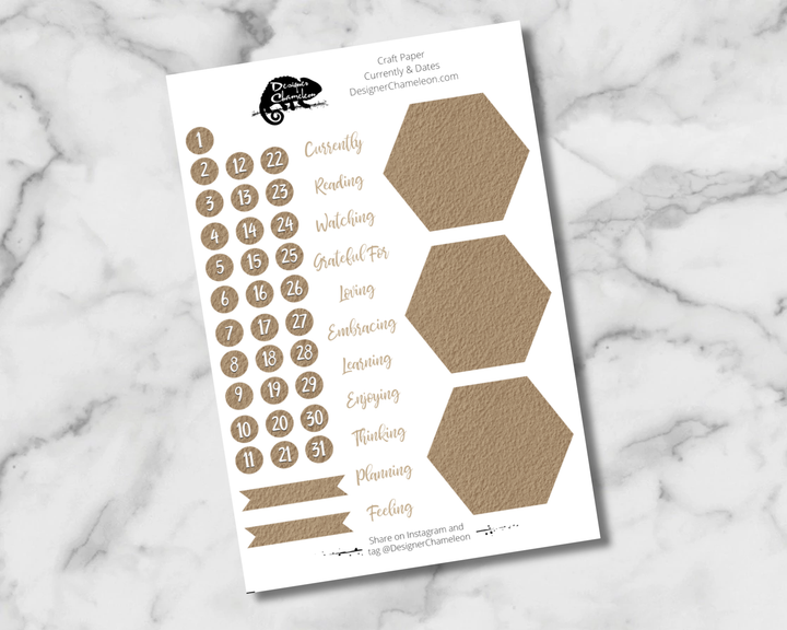 Craft Paper Essentials Stickers