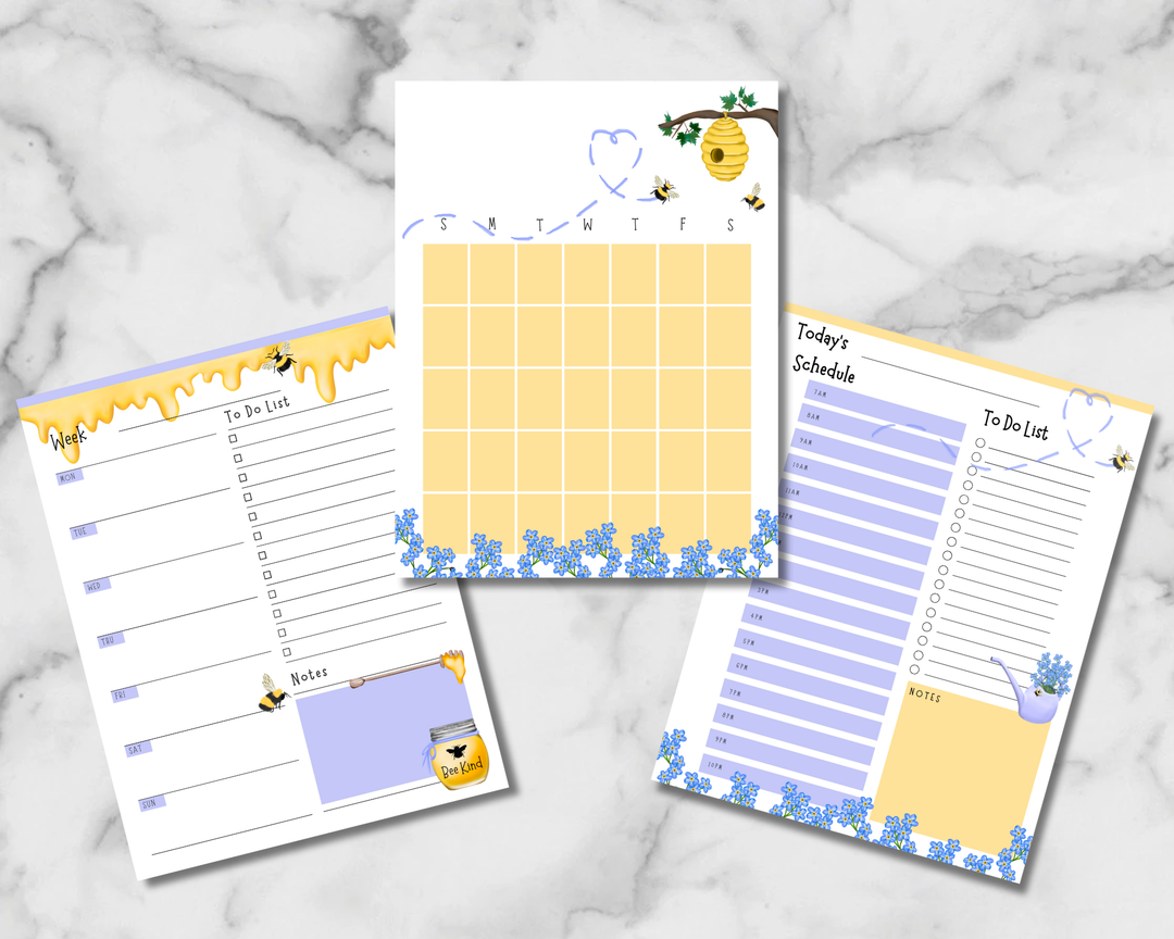 Bee Kind Planner Inserts