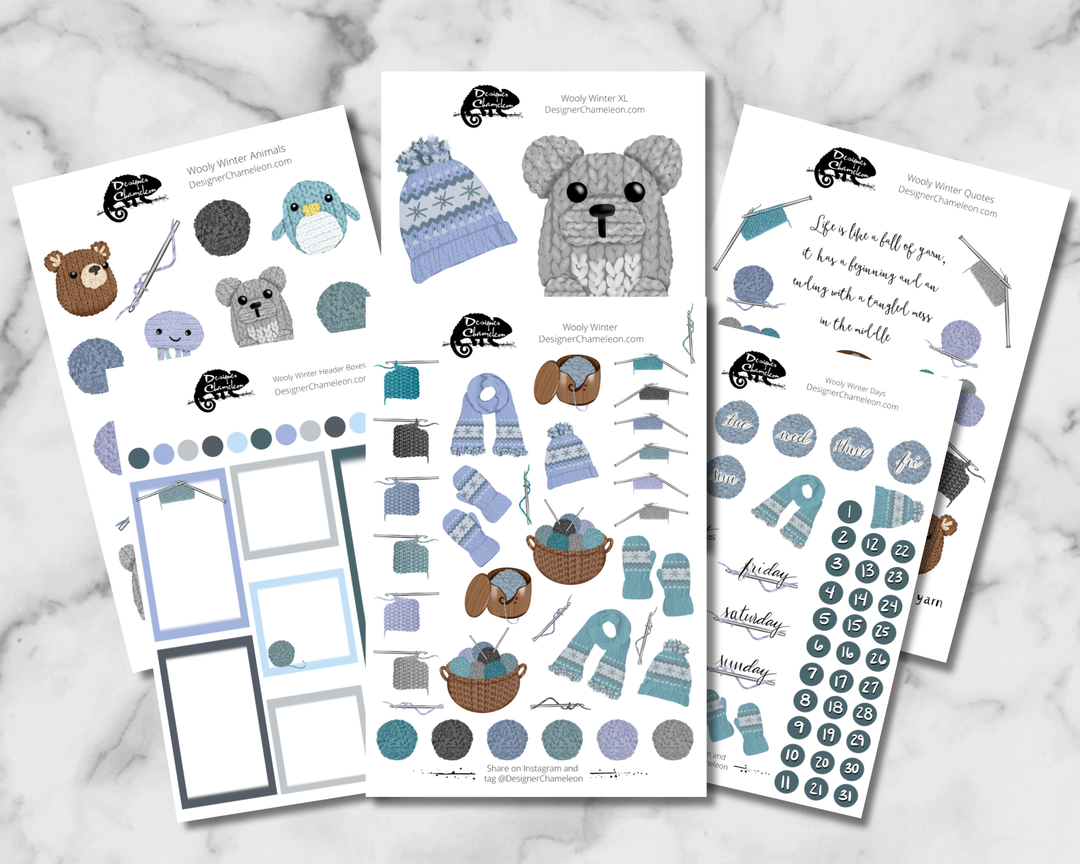 Wooly Winter Sticker Collection