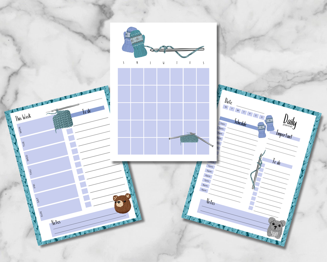 Wooly Winter Planner Inserts