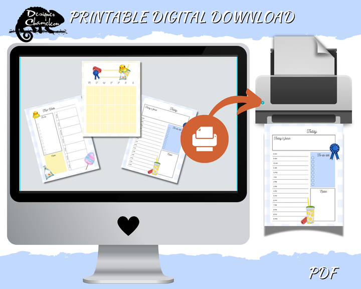 DIGITAL County Fair Planner Inserts