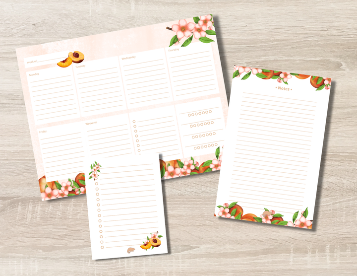 Just Peachy Stationery Set