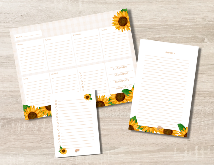Sunflower Stationery Set