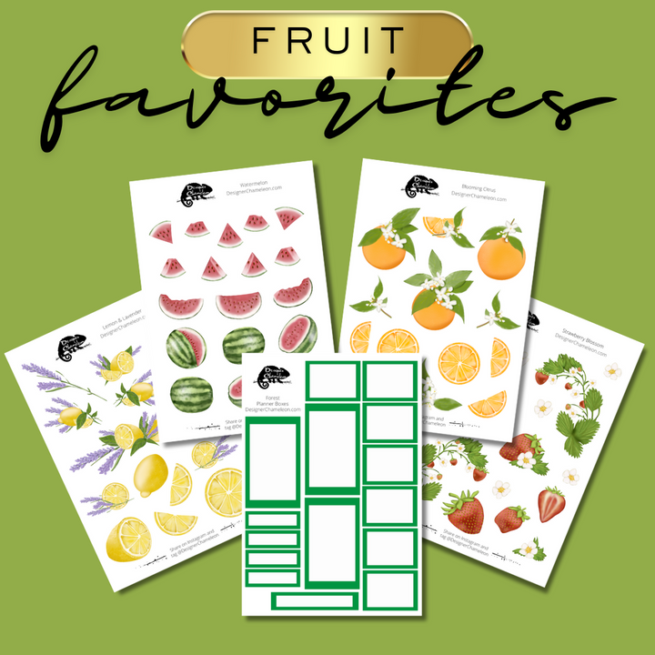 Fruit Favorites Sticker Bundle