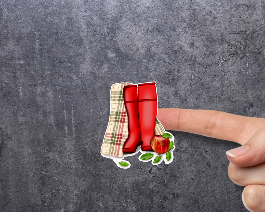 Apple Orchard Afternoon Waterproof Vinyl 3" Sticker
