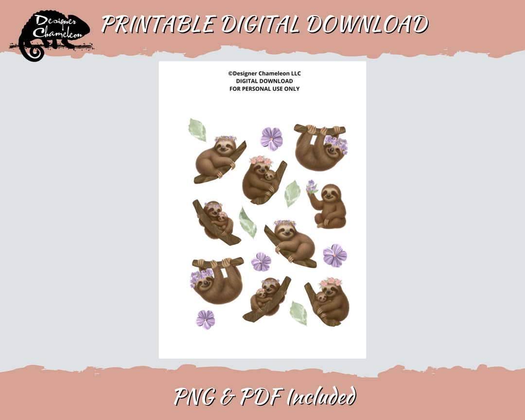 DIGITAL Sweet Sloths Collection