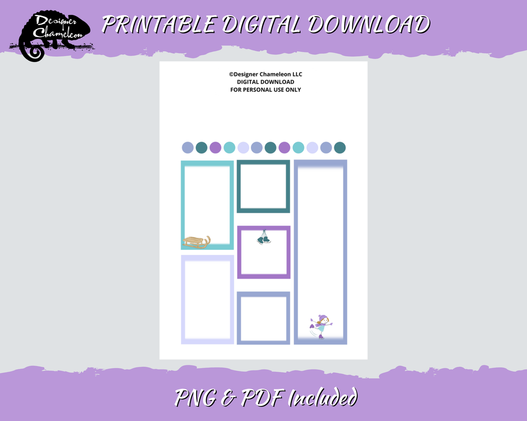 DIGITAL Snow Day Pencil Pals Collection