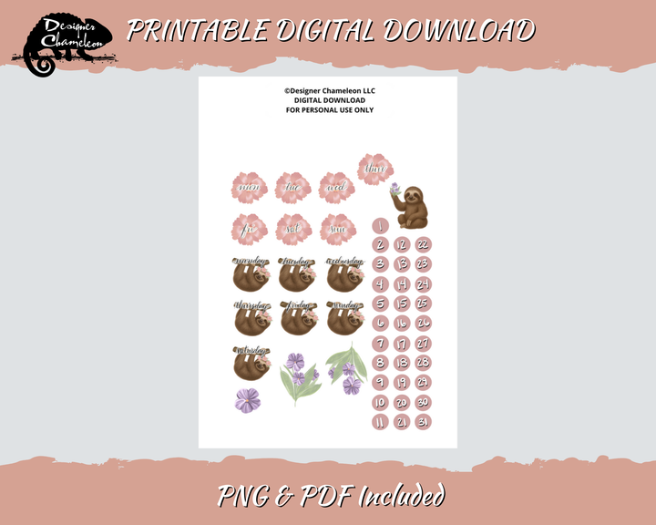 DIGITAL Sweet Sloths Collection