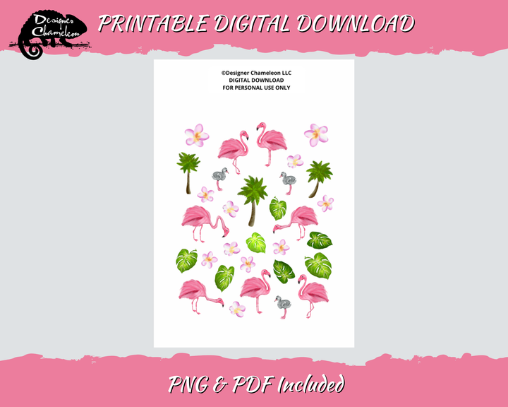 DIGITAL Pink Flamingo Collection