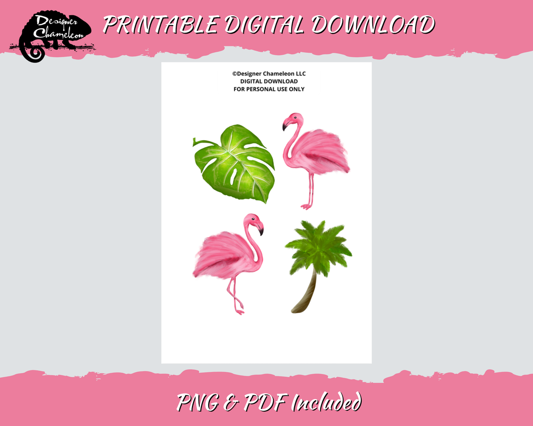 DIGITAL Pink Flamingo Collection