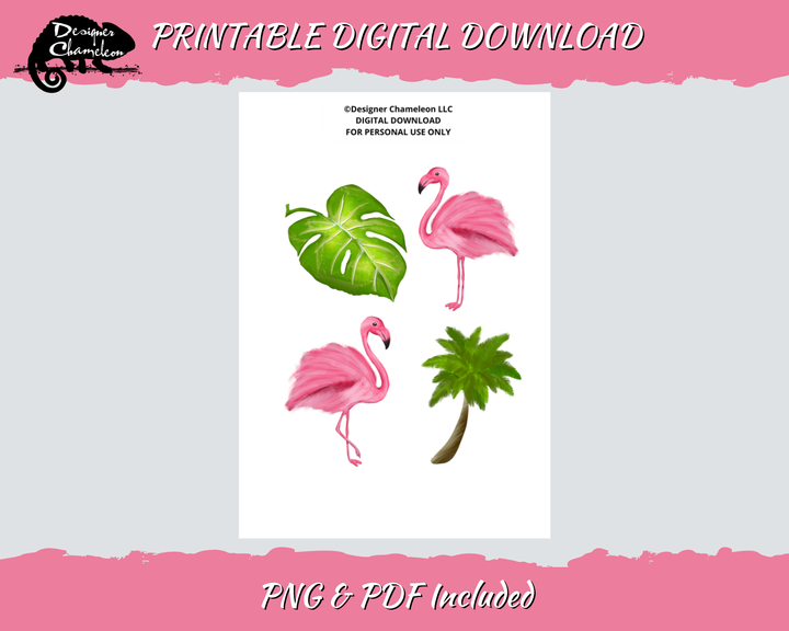 DIGITAL Pink Flamingo Collection
