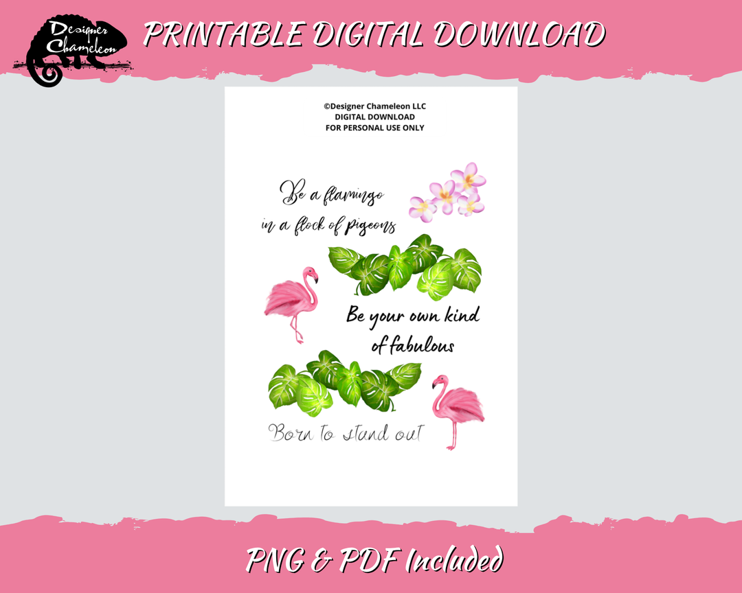 DIGITAL Pink Flamingo Collection