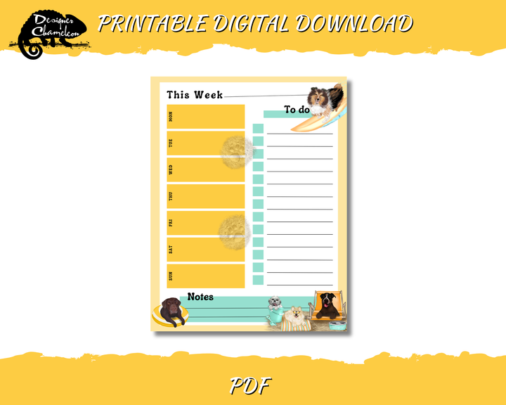 DIGITAL Dog Days of Summer Planner Inserts