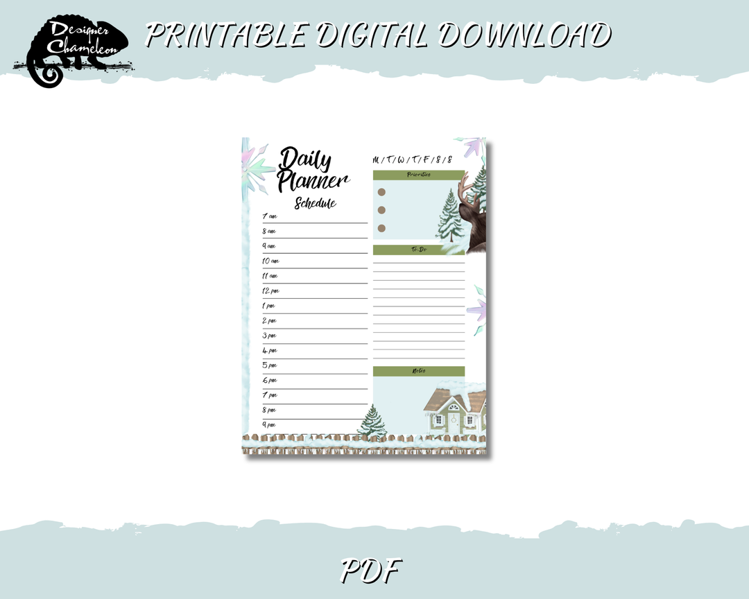 DIGITAL Ice Crystals Planner Inserts