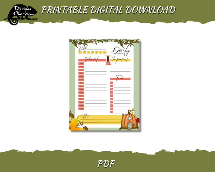 DIGITAL Fall Fairyland Planner Inserts