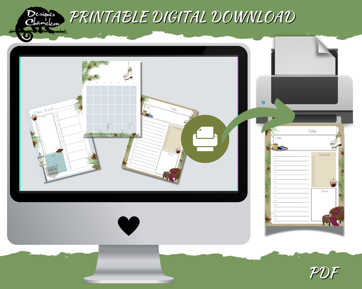 DIGITAL Winter Wishes Planner Inserts