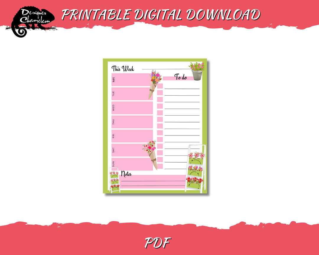 DIGITAL Flower Shop Planner Inserts