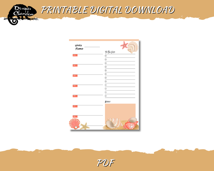 DIGITAL Beachcomber Treasure Planner Inserts